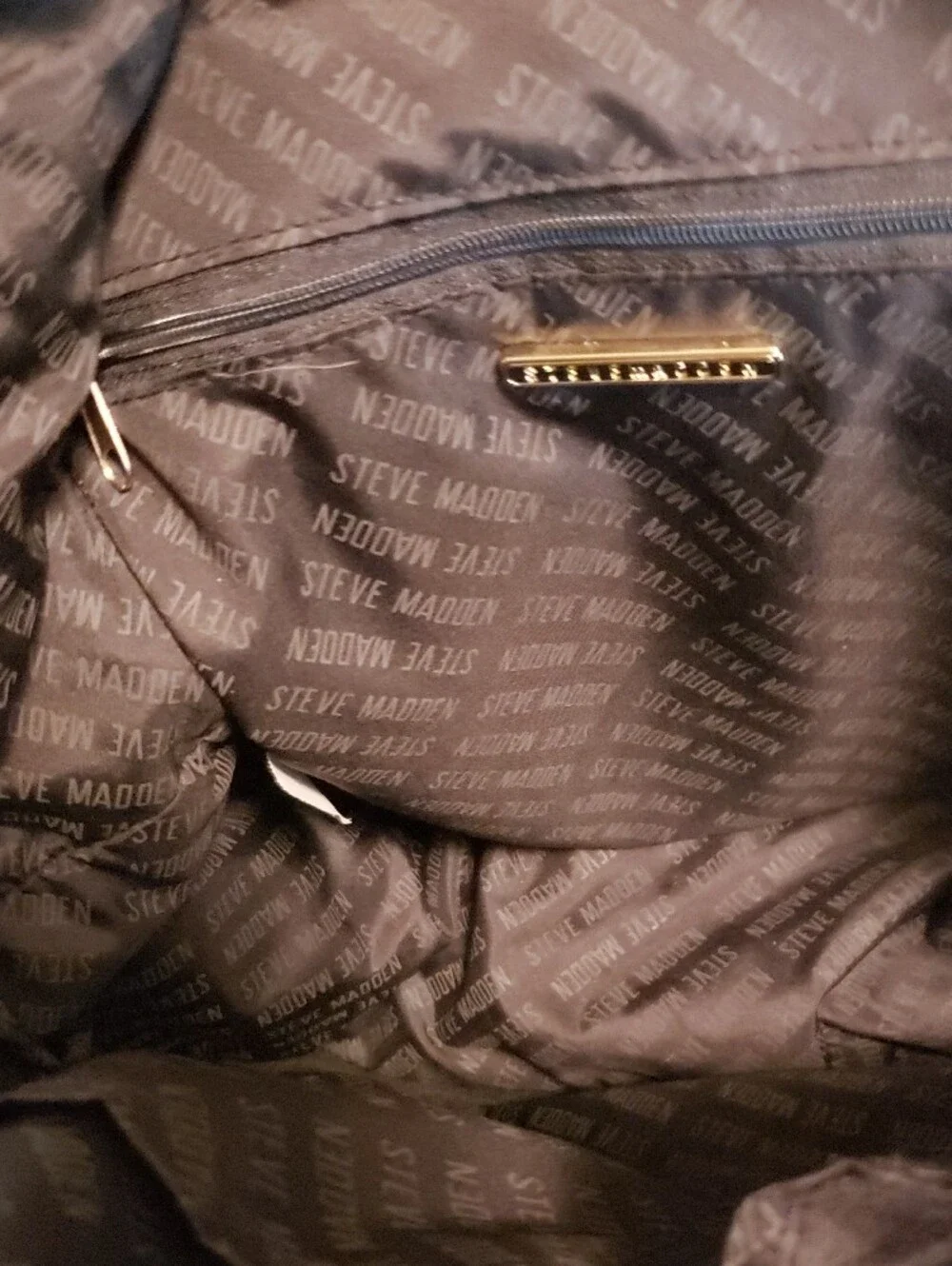 Steve Madden Olive Green Quilted Backpack